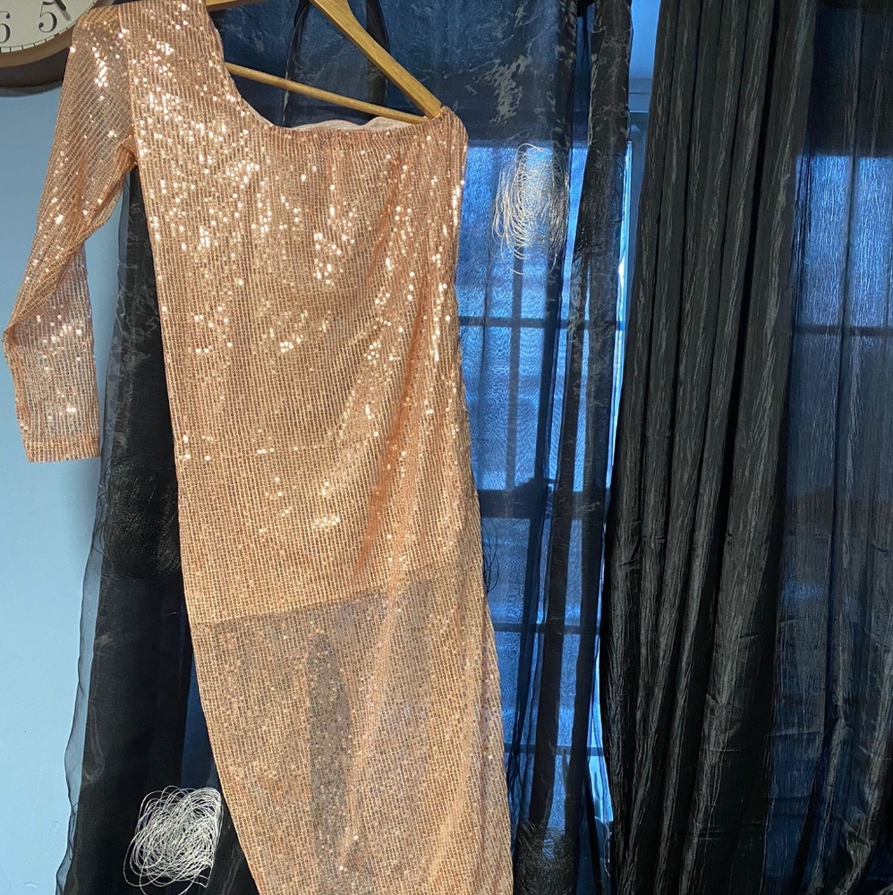 Rose gold dress